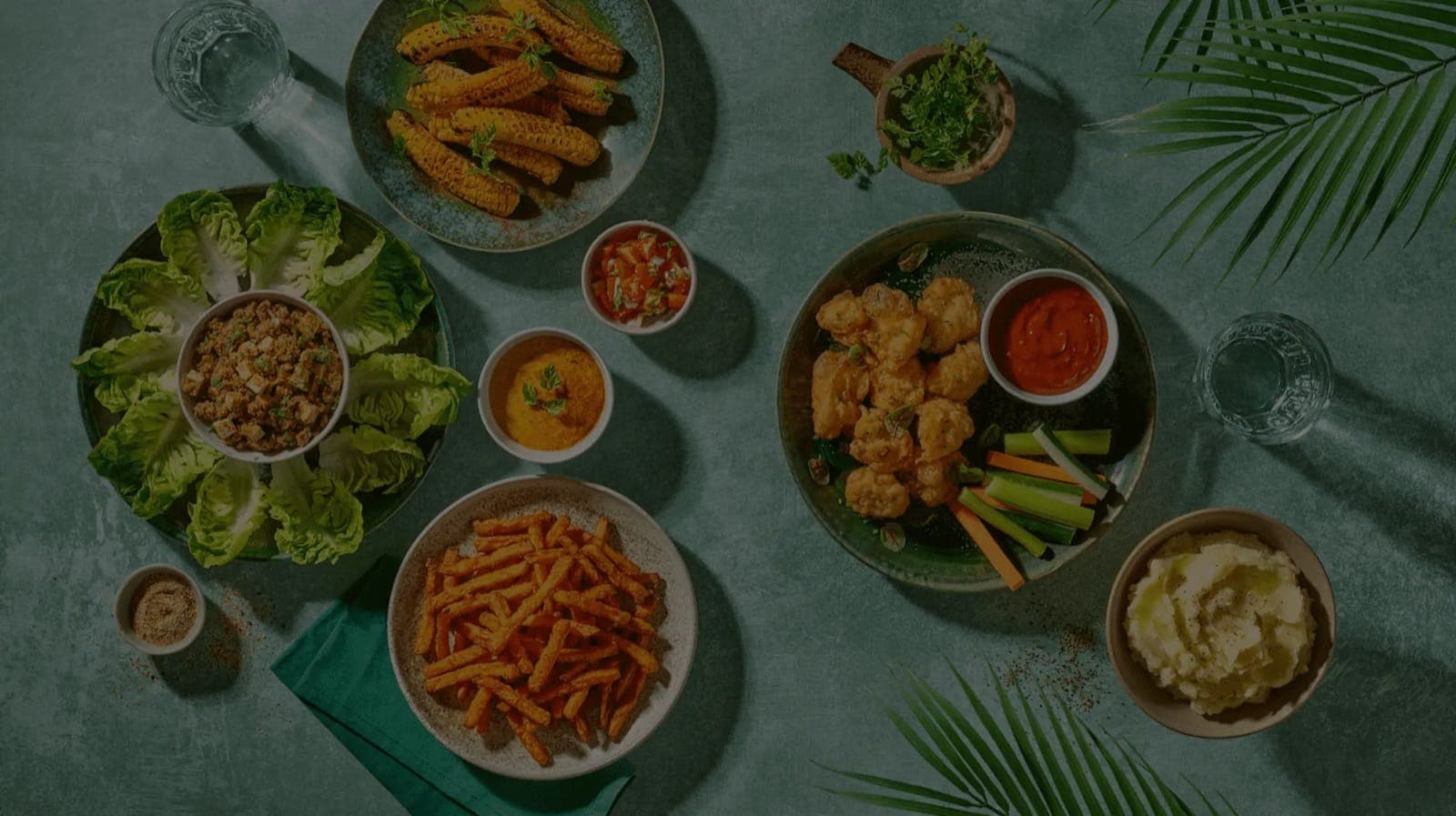 A spread of Savor sharing plates